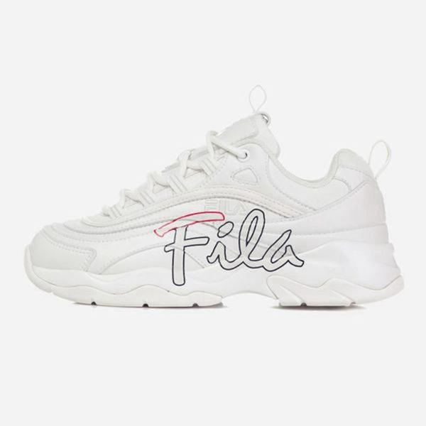 Fila Ray Script Men's Lifestyle Shoes - White,NZ 198-68945